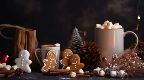 Christmas cookies background. Illustration AI Generative 23635622 Stock ...