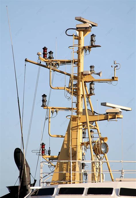 Tugboat Detail Detail Radar Navigational Photo Background And Picture ...