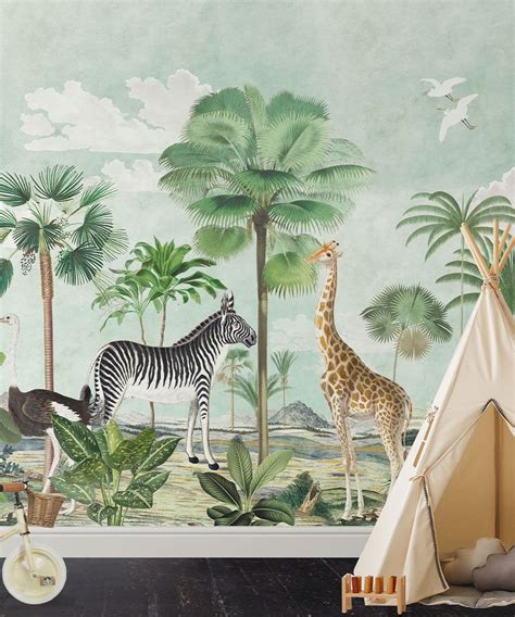 Safari Mural • African Animal Mural • Milton & King