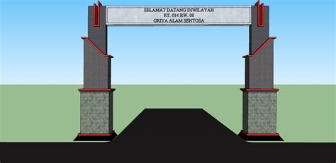 Desain Gapura Dari Bambule Letak Geografis - IMAGESEE