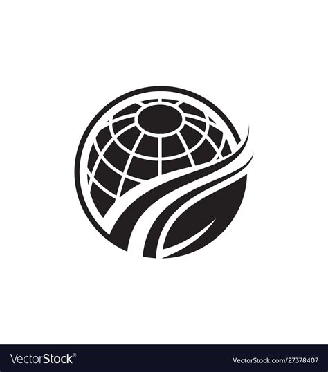 Globe logo Royalty Free Vector Image - VectorStock