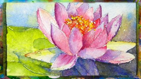 Lily Pad Flower Painting | Wallpapers Gallery