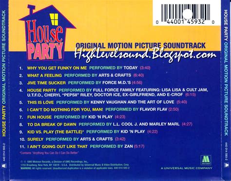 highest level of music: VA - House Party Soundtrack-(Retail_Album)-1990-hlm