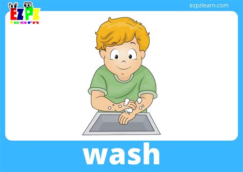 Daily Routine Flashcards With Words - Ezpzlearn.com