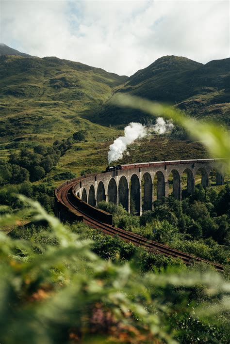 Jacobite steam train on Glenfinnan viaduct. Nikon D750 / Tamron 24-70 2 ...