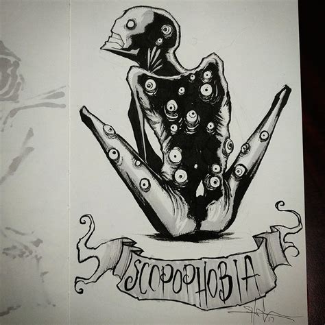 Shawn Coss - Scopophobia - day 19 of #inktober /... | Facebook