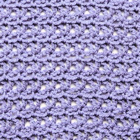 V Stitch Lace Free Crochet Stitch Tutorial - CrochetKim™