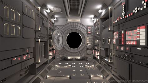 Space Station Interior 3d Model