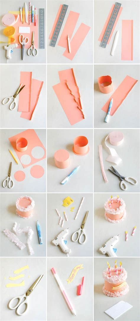 30+ Paper Craft Ideas For Birthday (With images) | Cake boxes diy, Diy ...