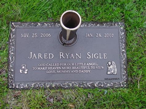 Flat Bronze Grave Marker With Vase Plain Rock Edge Design 24x14 - Etsy ...