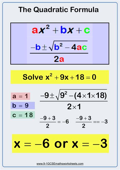 List Of Quadratic Formula Examples Ideas - Deb Moran's Multiplying Matrices