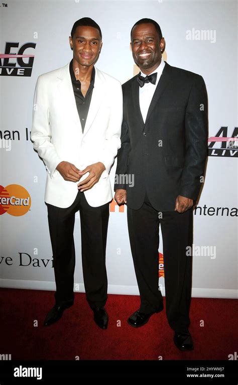 Brian Mcknight and Brian Mcknight Jr. at the the Annual Clive Davis Pre ...