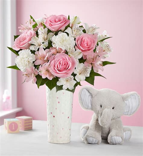 New Baby Girl Bouquet | 1800flowers.com