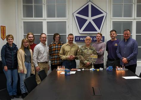 DVIDS - Images - Camp Kosciuszko Hanukkah Lighting Ceremony [Image 5 of 5]