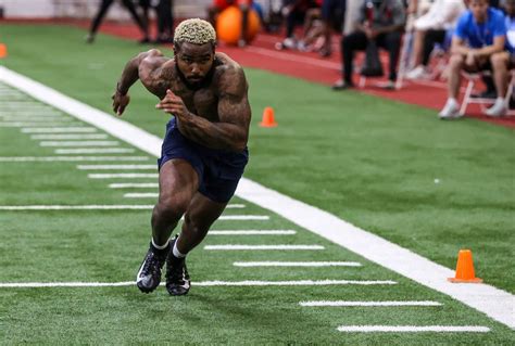 Photos: Elijah Moore puts on a show at Ole Miss Pro Day