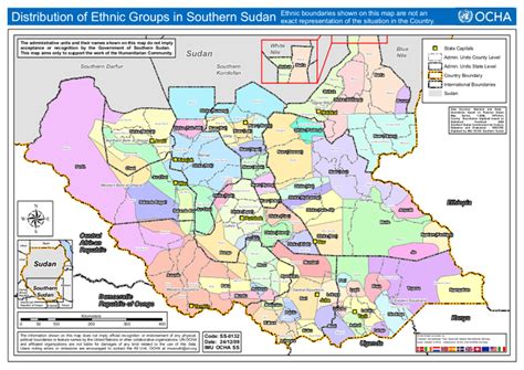 Distribution of Ethnic Groups in Southern Sudan (as of 24 Dec 2009 ...