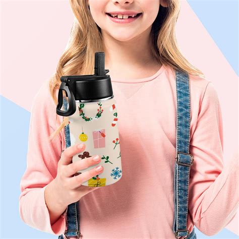 Kids Water Bottle with Straw Lid (12 oz)