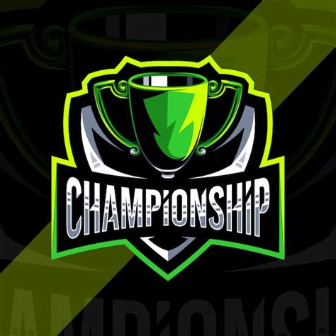 Premium Vector | Championship logo design template