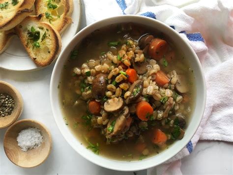 Best Mushroom Barley Soup Recipe-How to Make Mushroom Barley Soup ...