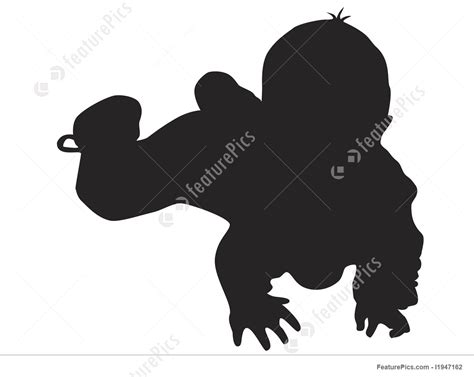 Baby Silhouette Vector at GetDrawings | Free download