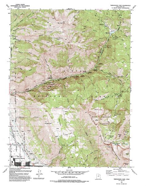 Timpanogos Cave topographic map, UT - USGS Topo Quad 40111d6