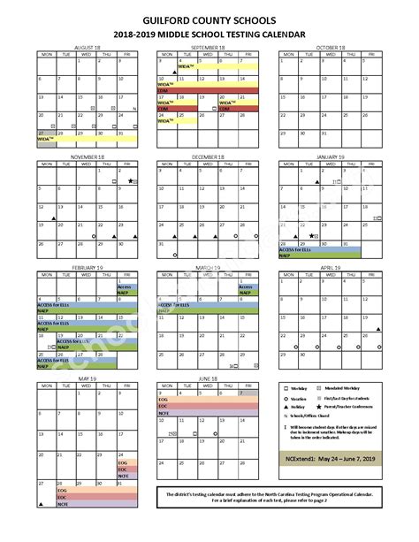 Guilford County Schools Testing Calendar 2024 - Schoolcalendars.net