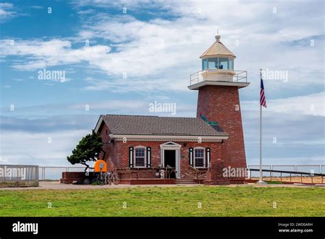 Santa Cruz lighthouse museum a memorial to surfers, California Stock ...