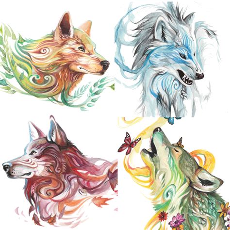 Season Wolves Print Pack- 4 Prints · Katy Lipscomb · Online Store ...