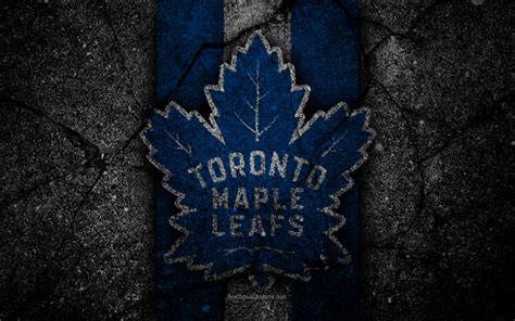 Download wallpapers 4k, Toronto Maple Leafs, logo, hockey club, NHL ...