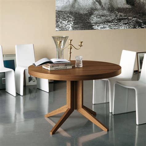 Porada Bryant Round Extending | Wooden Dining Table | Contemporary ...