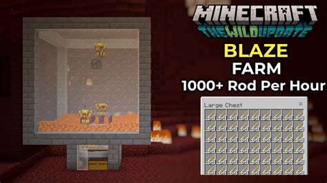 Minecraft 1.19 Simple Blaze XP Farm Tutorial || Minecraft Bedrock ...