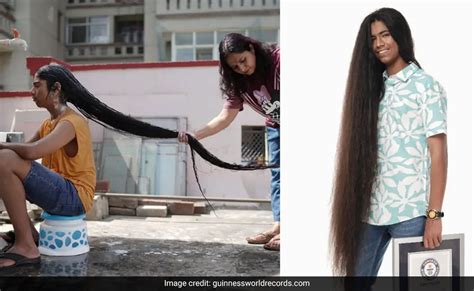 Indian Teen Breaks World Record For Longest Hair On A Male Teenager