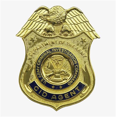 Secret Clipart Agent Fbi - Criminal Investigation Department Badge ...