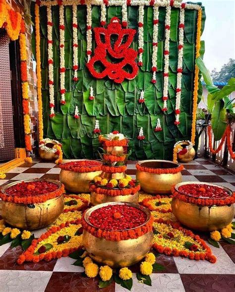 Ganpati Decoration Ideas Ganpati Decoration Photos