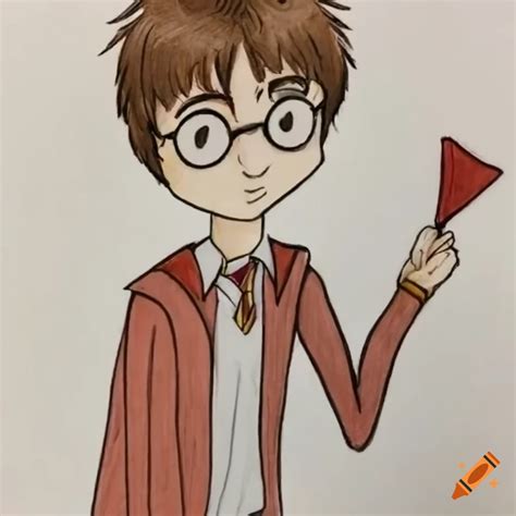 Cartoon of harry potter characters