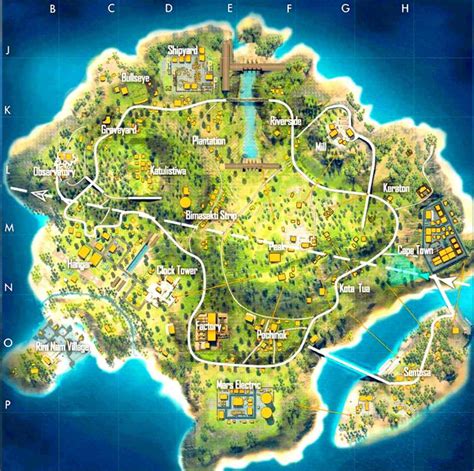 Free Fire Bermuda Map Guide: Loot locations and Risk areas