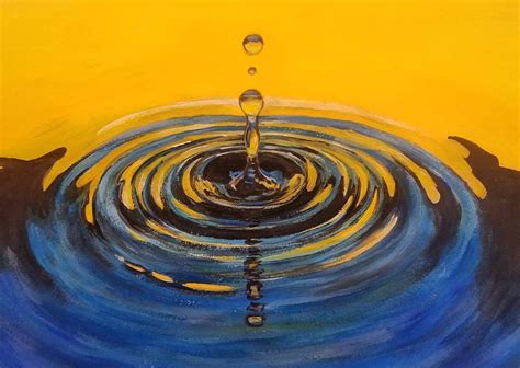 water drop acrylic painting - Lannie Friedman