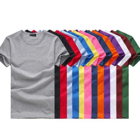 T-shirts & Tops - Bulk Plain T-Shirts in Various Colors and Different ...