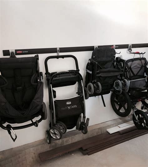 Easy Garage Stroller Organization for Multiple Strollers | Feathers and ...