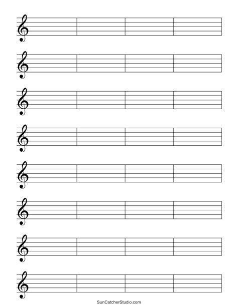 Music Staff Printable