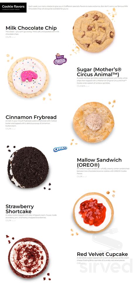 Crumbl Cookie October 2024 Menu Pdf - Nadya Valaria