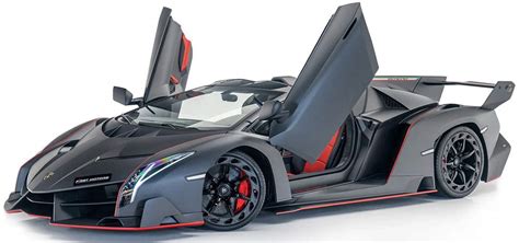 The worlds first and only Lamborghini Veneno Roadster with an exposed ...