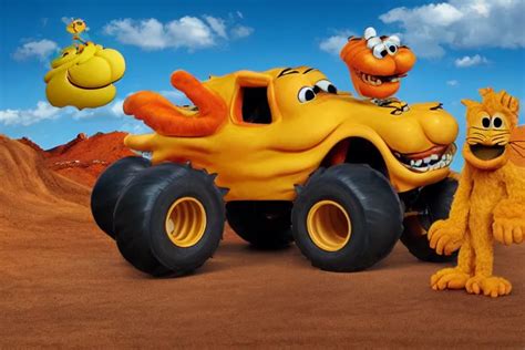 garfield monster truck | Stable Diffusion | OpenArt