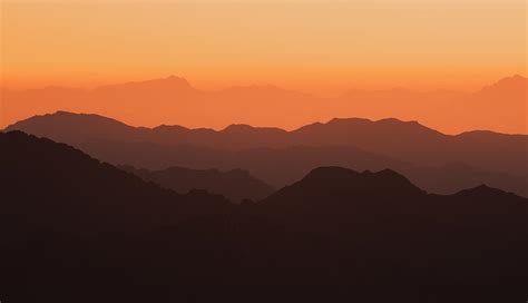 Sunrise Over The Mount Sinai Photograph by Roman Revva - Fine Art America