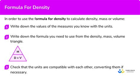 Formula For Density - GCSE Maths - Steps & Examples