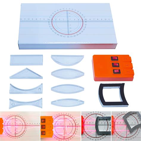 Buy Physics Optics Experiment Set Prisms Convex Lens Triple Laser ...