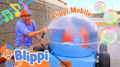 Blippi Mobile Wash Song! BRAND NEW BLIPPI Car Songs for Kids - YouTube