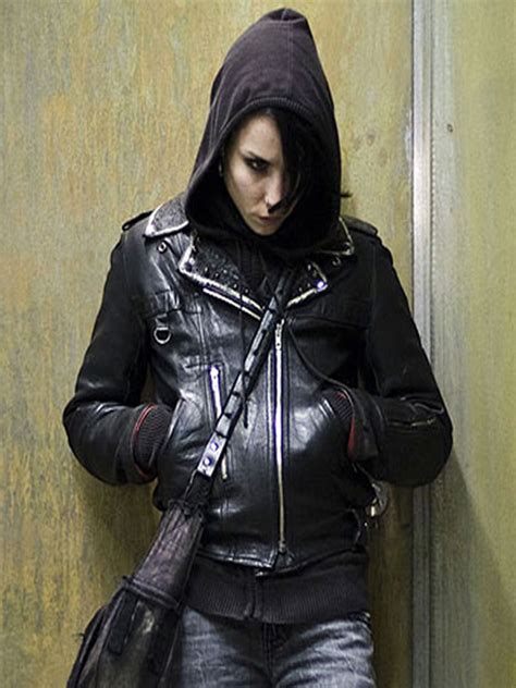 Lisbeth Salander The Girl With The Dragon Tattoo Leather Jacket