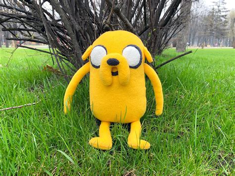 Jake the dog plush is character from a cartoon Adventure time | Etsy