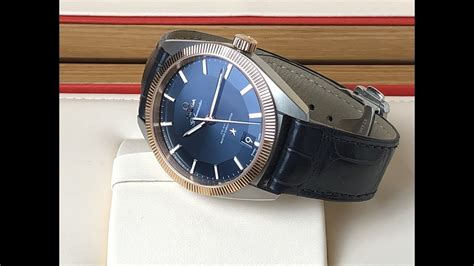 Omega Globemaster Co-Axial Master Chronometer 39mm Blue Dial Gold Bezel ...